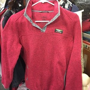 LL Bean pullover 1/4 snap